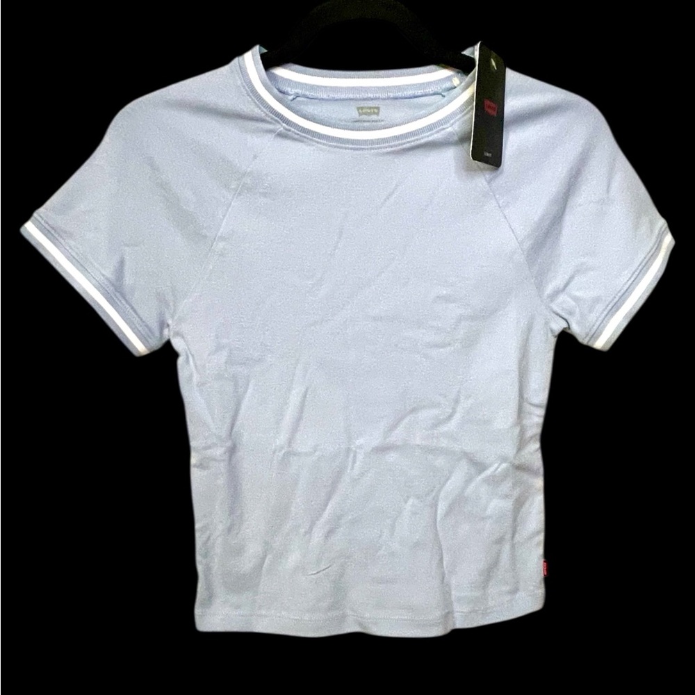 Levi's Light Blue Short Sleeve Ringer Tee